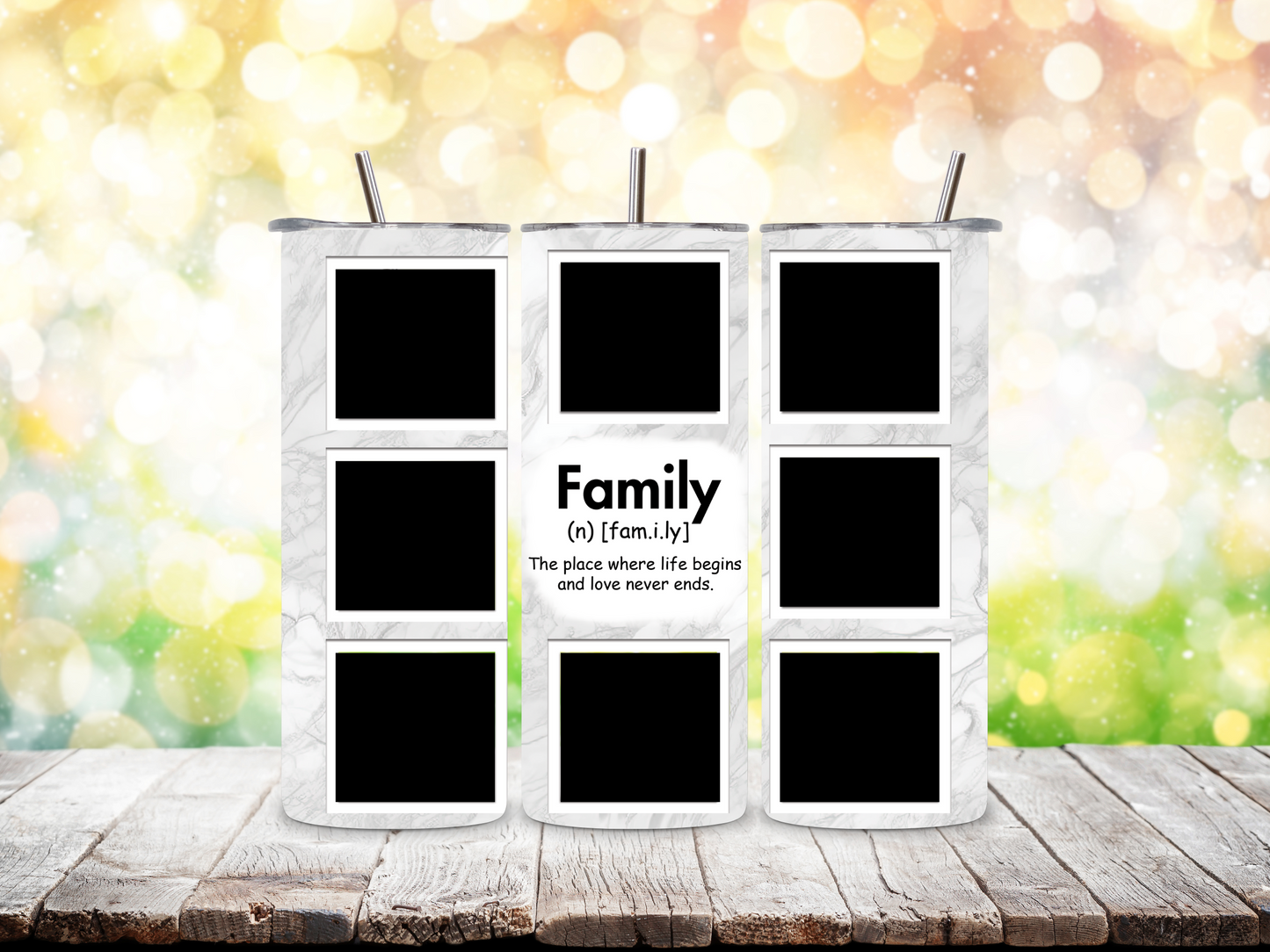 Family Photo 20 oz Tumbler