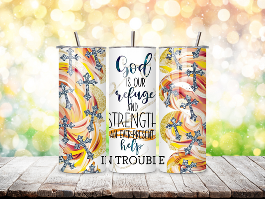 God Is Our 20 oz Tumbler