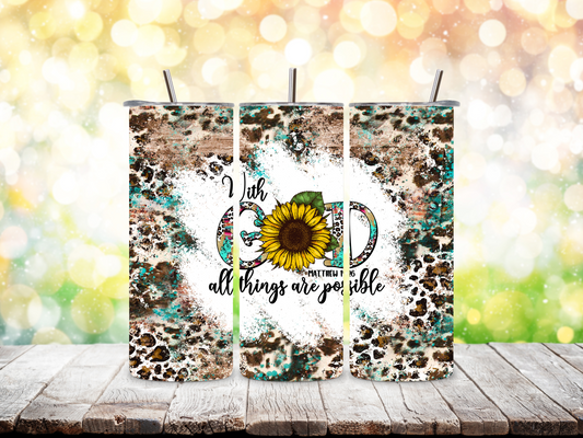 With God All Things are Possible 20 oz Tumbler